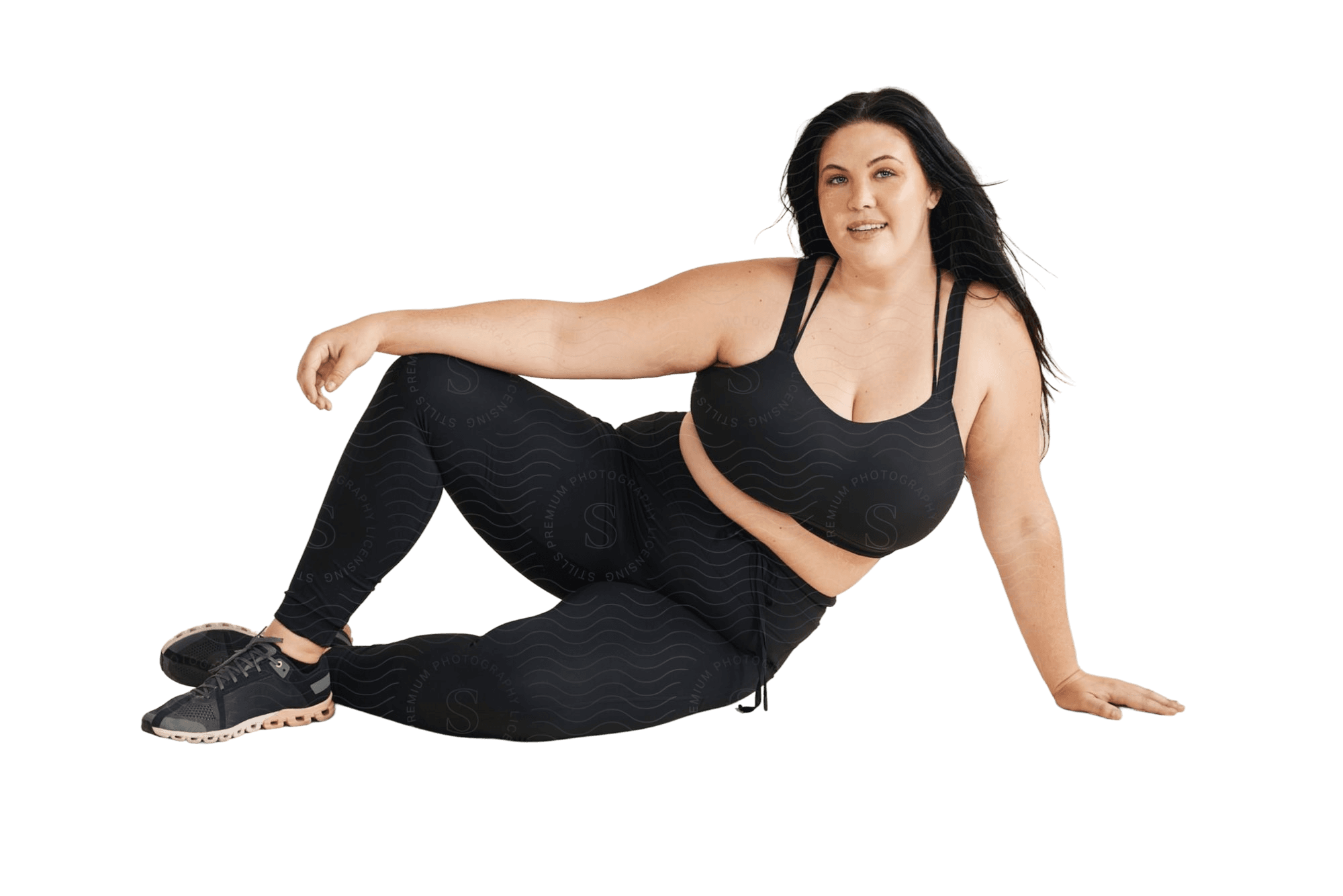 Woman stretching after exercise